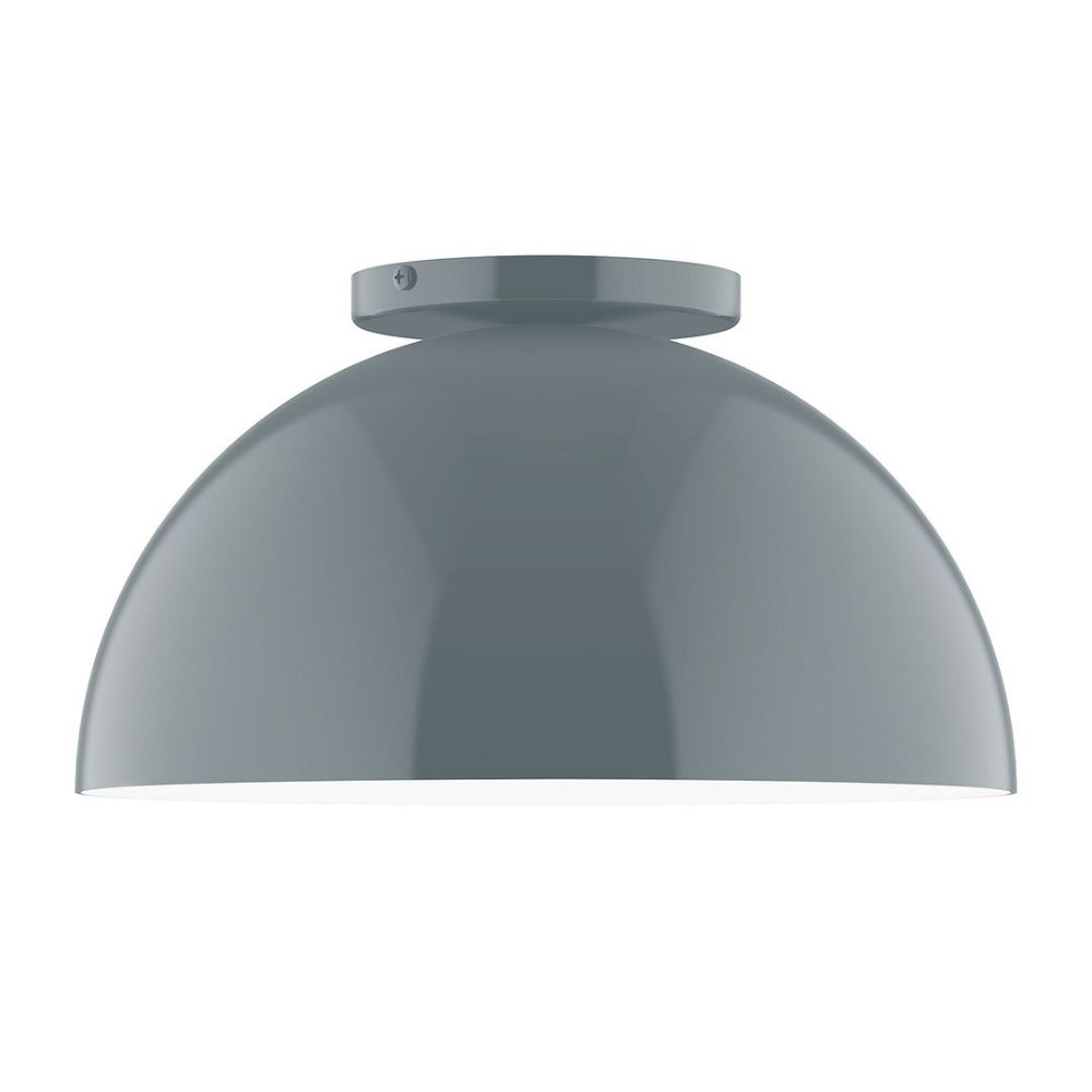 Montclair Lightworks FMD432-40 12" Axis Dome Flush Mount Slate Gray Finish
